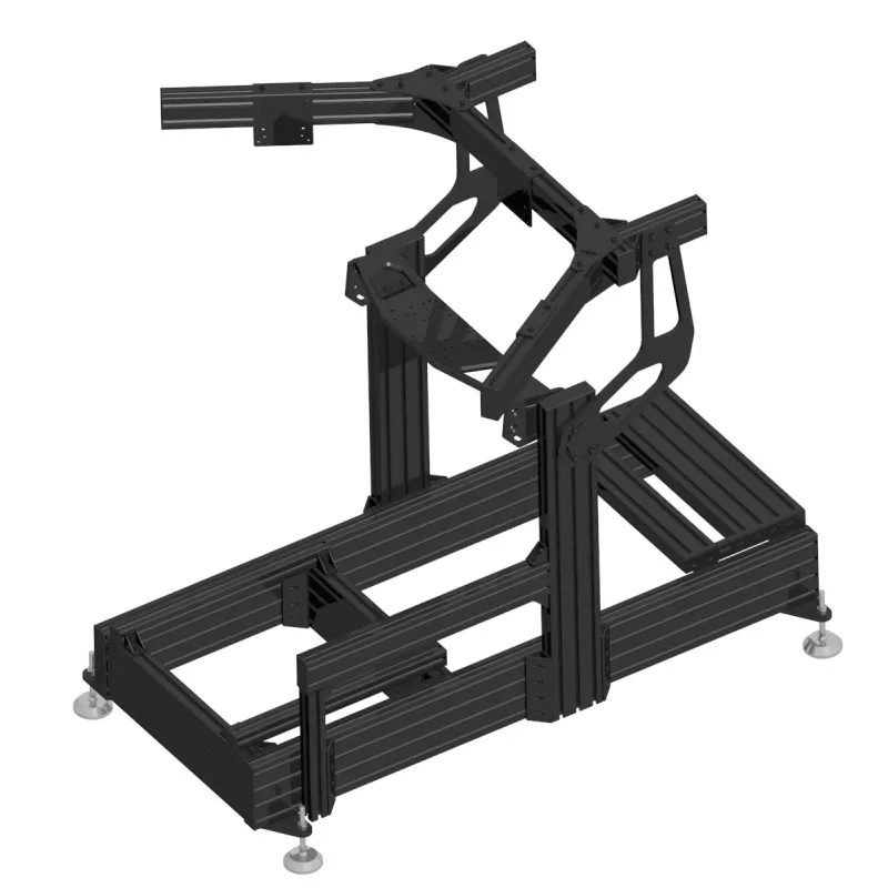 Single Monitor Mount Vesa Panel Screen Hanger Arm Floor Bracket Triple Monitor Stand for Sim Rig Sim Racing Cockpit Simulator