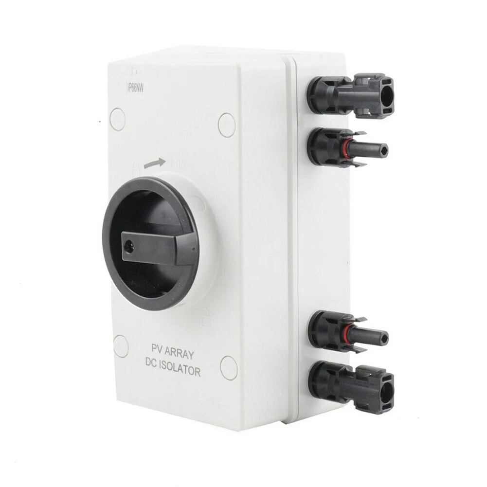

32A IP66 Waterproof DC Isolating Switch 1000V Rated for Solar PV Systems Featuring Lockable Rotary Actuator for Safety