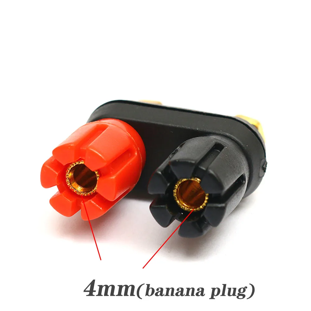 Speaker dual row banana plug terminal connector banana socket speaker amplifier dual female banana plug