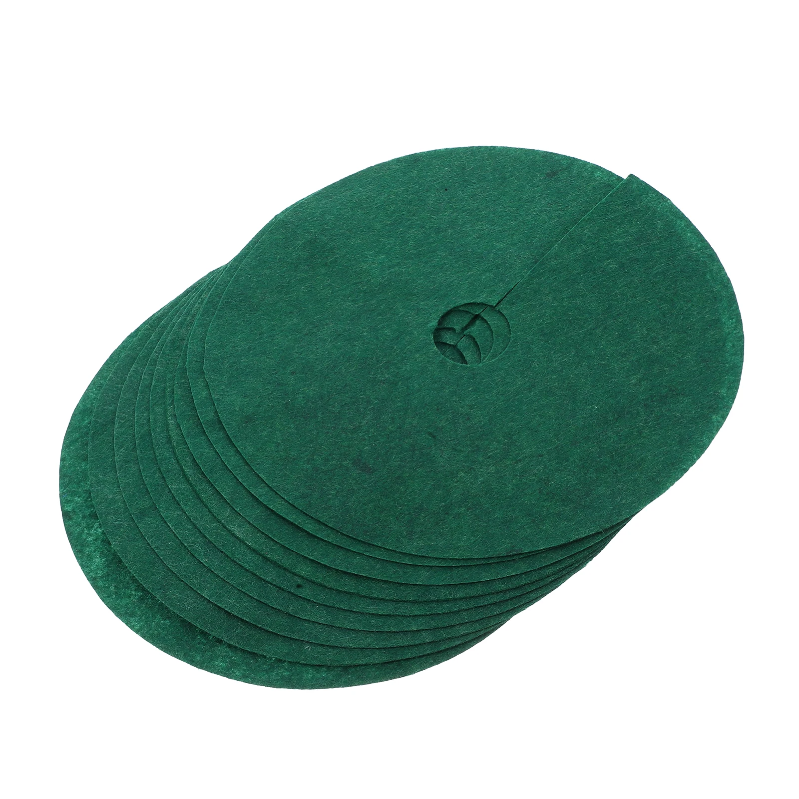 

10 Pcs Grass Cloth Non-woven Mulch Mat Fabric Garden Barrier Cover Tree Base Ring for Trees Root