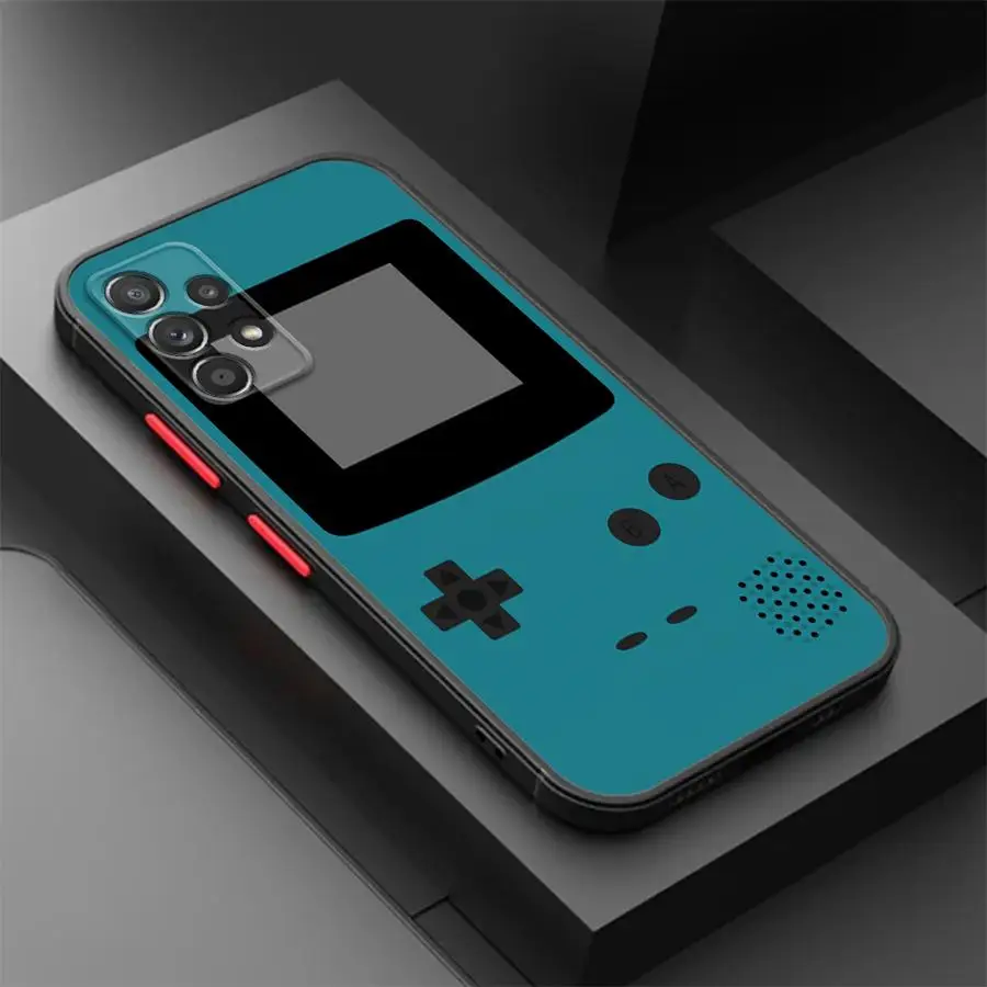 عودة غطاء الهاتف حقيبة لهاتف سامسونج غالاكسي A36 A21s A25 A26 A34 A52 A56 A35 A33 A24 A53 A54 A73 الأصفر لعبة وحدة التحكم