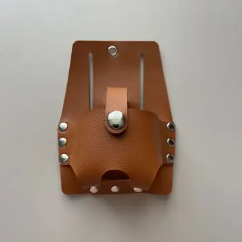 Soporte portátil de cuero para cinta métrica, bolsa de herramientas para carpinteros, electricistas, carpintería
