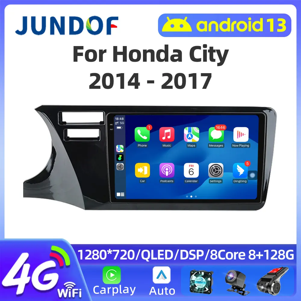 

for Honda City LHD 2014 2015 2016 2017 GPS Navi Android OS Car Multimedia Radio Video Player WiFi Bluetooth DSP Stereo Head Unit