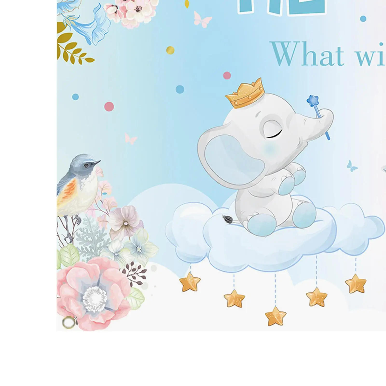 Gender Reveal Backdrop Lovely Elephant Flower Backdrops Gender Reveal Banner