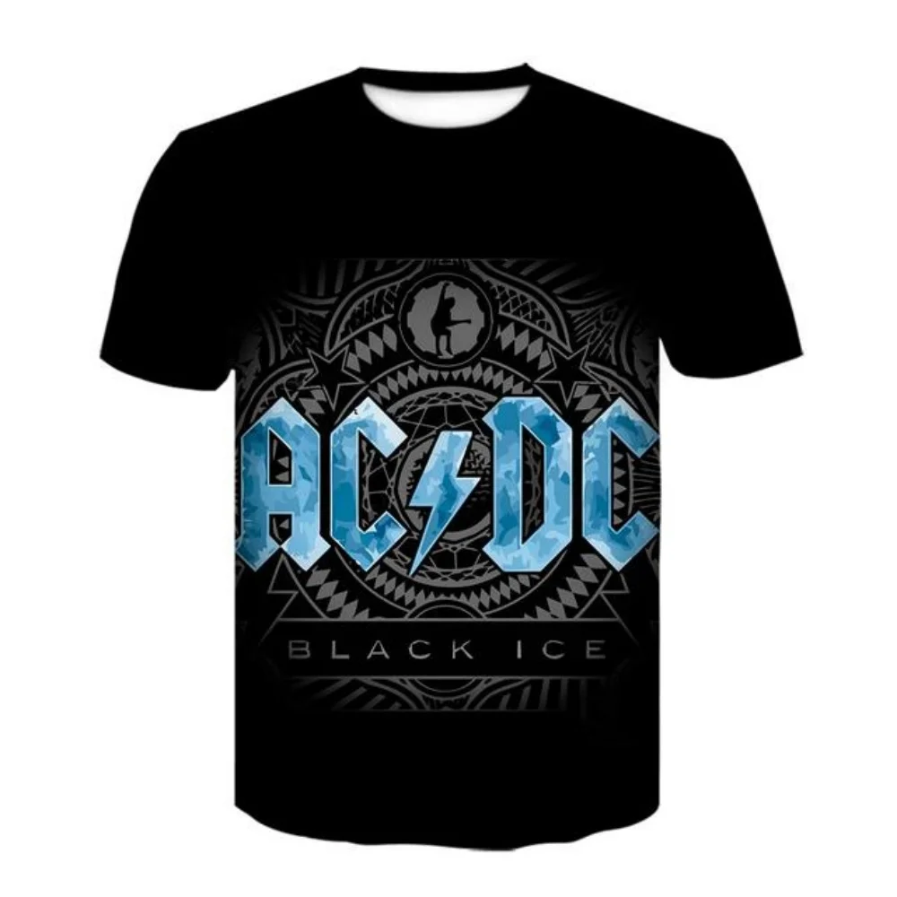 

Summer Men's T-shirt Short-sleeved Plus Size Hip-hop Youth Men's Rock Band 3d Printed Street Casual T-shirt
