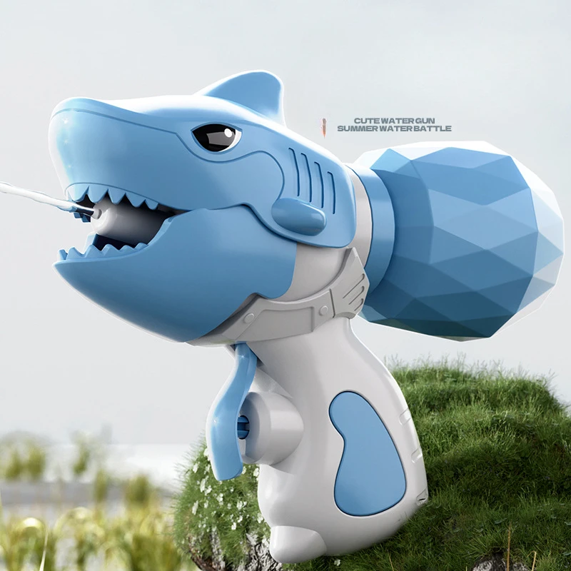 Mini dinozaur pistolet na wodę geometryczny rekin letni basen zabawki na plażę zabawka dla dzieci pistolet na wodę rozpryskujący pistolet na wodę