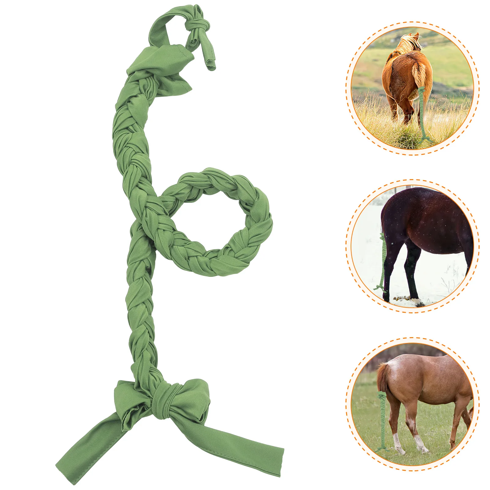 

Horse Tail Extension Red Braided Strap Tail Protector Prevent Mosquitoes Horse Grooming Extension Outdoor Use Farm Supplies
