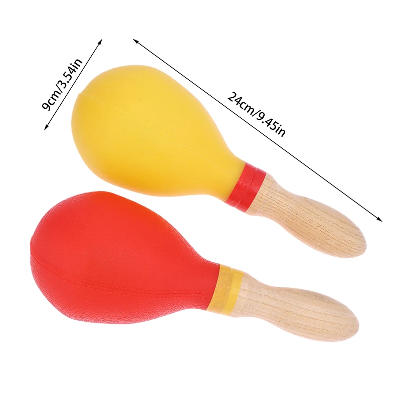 2 قطعة هزازات Maracas المهنية خشخيشات مطرقة الرمل آلة قرع لعبة موسيقية للأطفال حفلة KTV