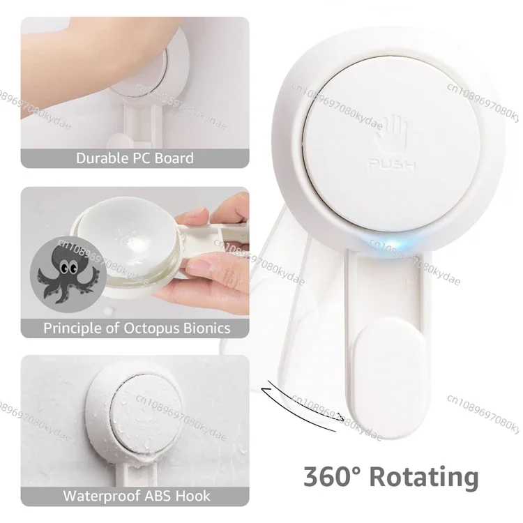 Suitable for Super Magic Vacuum Suction Organizers Hooks Powerful Suction Hanger for Shower Bathroom Suction Cup Holder