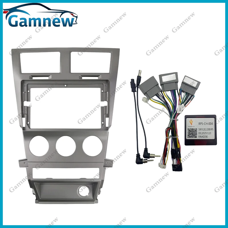 9 Inch Car Frame Fascia Adapter Canbus Box Decoder Android Radio Fitting Panel Kit For Dodge Avenger 2007-2010