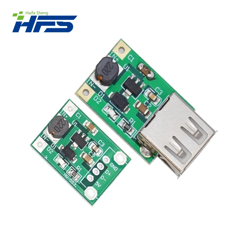 Mini Step Up Power Module, conversor de impulso, DC para DC, 600mA, 1-5V a 5V