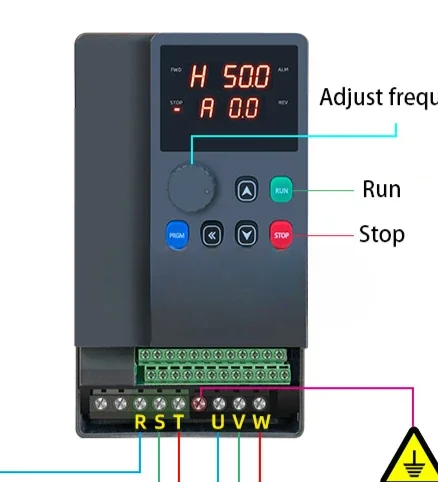 Convertidor de frecuencia de CA de motor Drive VFD 3hp 4hp