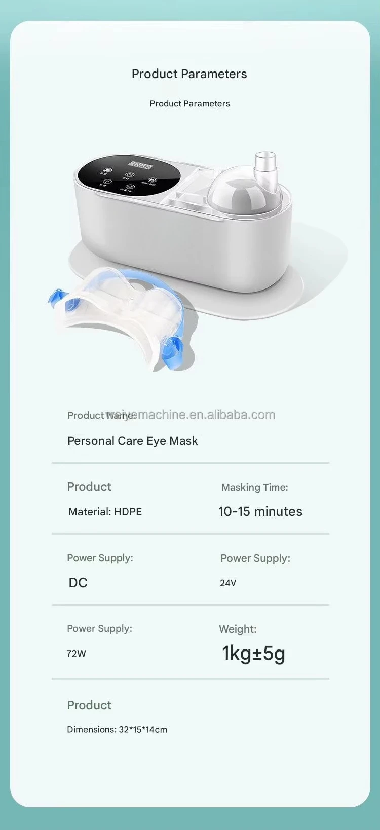 Massaggiatore Oculare NY Riscaldato e Freddo con Compressione per Sollievo Occhi Secchi, Dispositivo Portatile per Cura e Bellezza degli Occhi