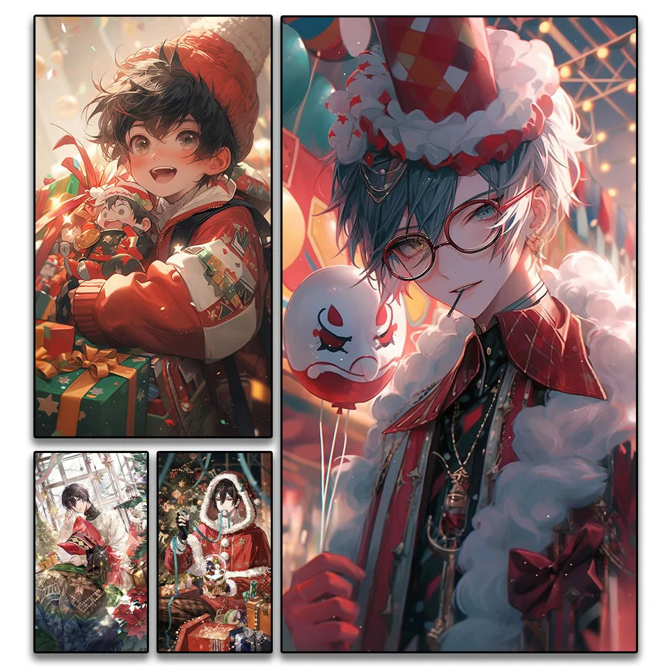 

2025 Christmas handsome guy mosaic kit 5D DIY diamond painting art square round rhinestone handmade cross stitch home decoration