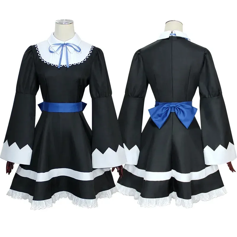 

COSda@2025Anime Panty & Stocking with Garterbelt Younger Sister Anarchy Stocking Cosplay Costume Gothic Maid Lolita Dress Wig Lo