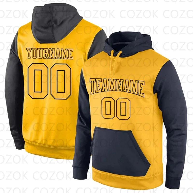 Customized Hoodies Yellow splice Jersey 3D Printed  Unisex Pullovers Hoodie Casual Sweatshirts