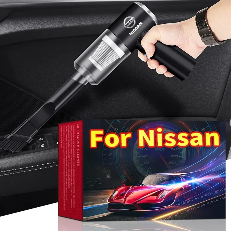 Portable Car Wireless Mini Vacuum Cleaner For Nissan J10 X-Trail Qashqai Juke Leaf Micra NOTE Patrol Gadgets Auto Accessories