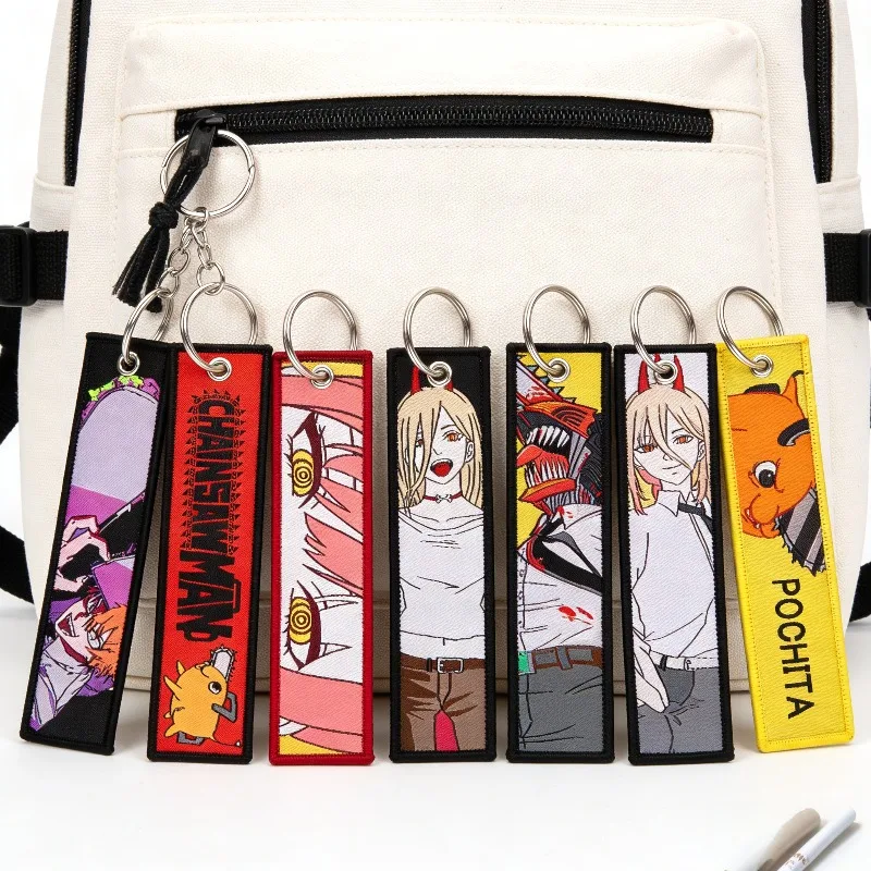 

Брелок-подвеска «Человек-бензопила» Денджи, украшение для рюкзака, бейдж для офиса, тканевая анимационная атрибутика, детские игрушки