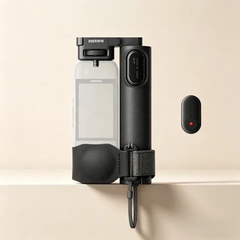 Foldable Desktop Support For Insta360 X4 Air X5 X3, Pocket 2-in-1 Tripod Selfie Pole, Lightweight 1/4" Mount
