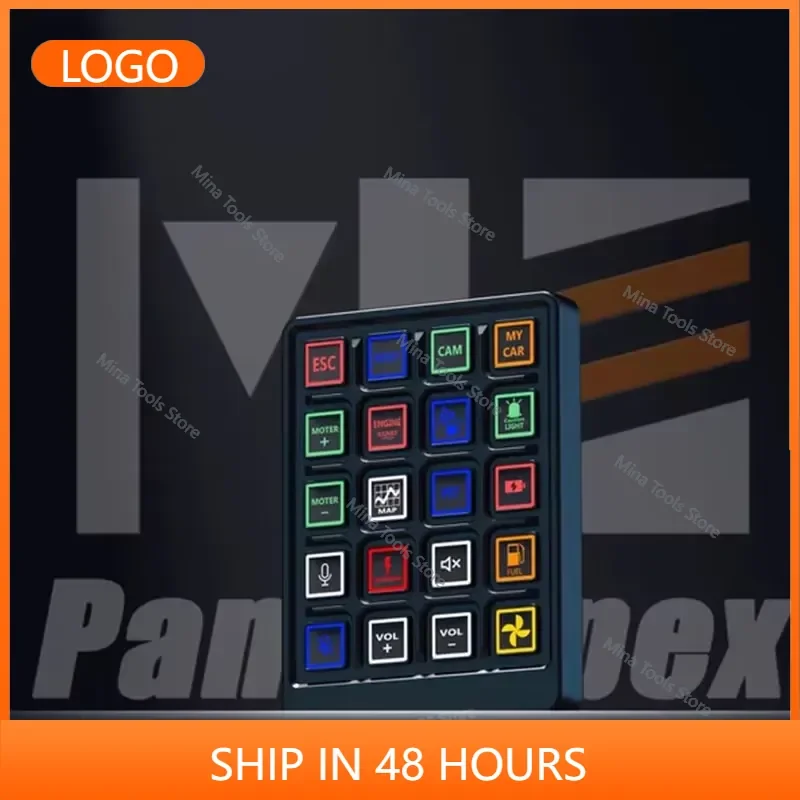 2026 Factory Direct Sales Panel Apex-2 PC Simulator Racing Game Multi-function RGB Central Control Button Box For