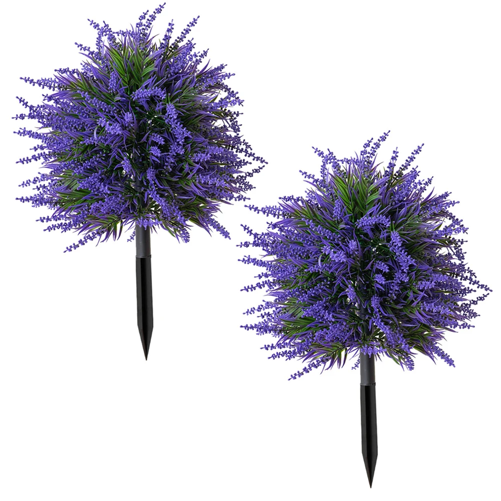 

YAFEX Artificial Lavender Boxwood Topiary Ball Trees For Outdoors With Ground Spike 2025 Hot Sale Brand. New And High Quality