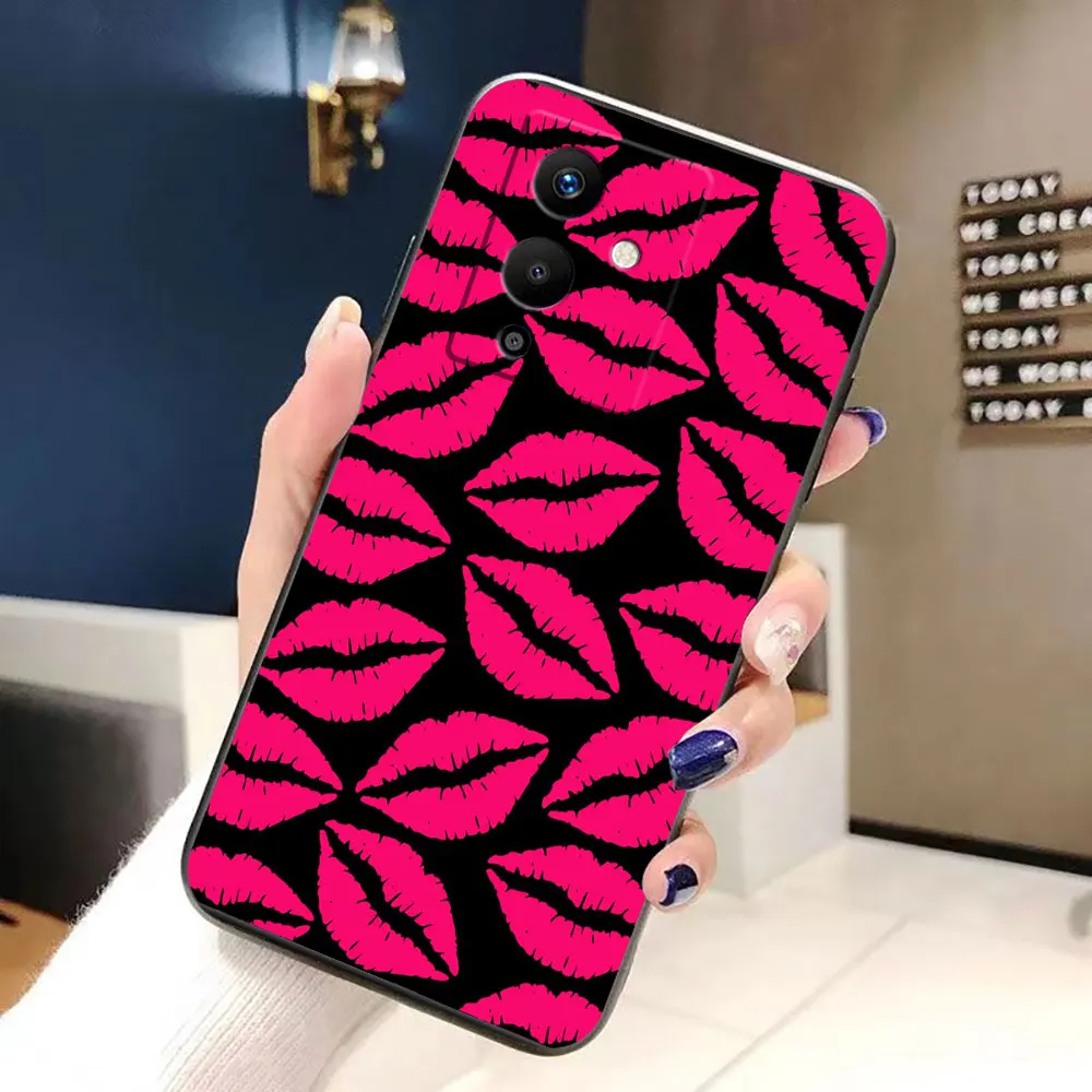Love Sexy Pink Kiss Phone Case For Infinix TECNO POP SPARK SMART 6 7 8 9 10 CAMON 50 40 30 30S 20 20C DIY Case Shell Funda Capa