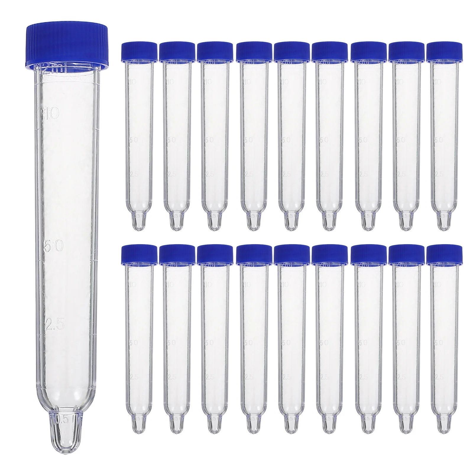 

Sediment Test Tube Plastic Collection for Urine Tests Sample Vials Testing Tubes with Caps