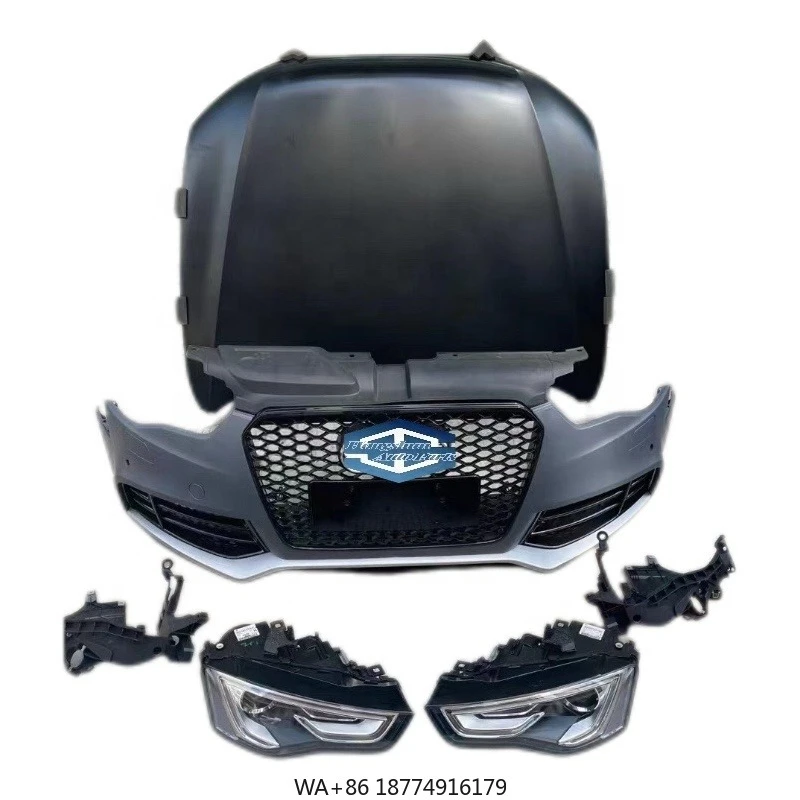 

Оптовая продажа с фабрики 2009-2024 A5 Модернизированный автомобильный бампер RS5 с фарой радиатора для