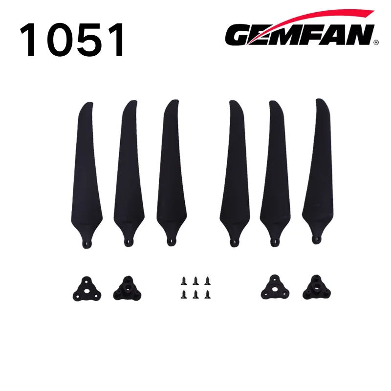 Folding Prop 2 Blade 10inch F1051 3 Blade Propeller for RC FPV Long Range Drones Glass Fiber Nylon CW CCW 2Pair