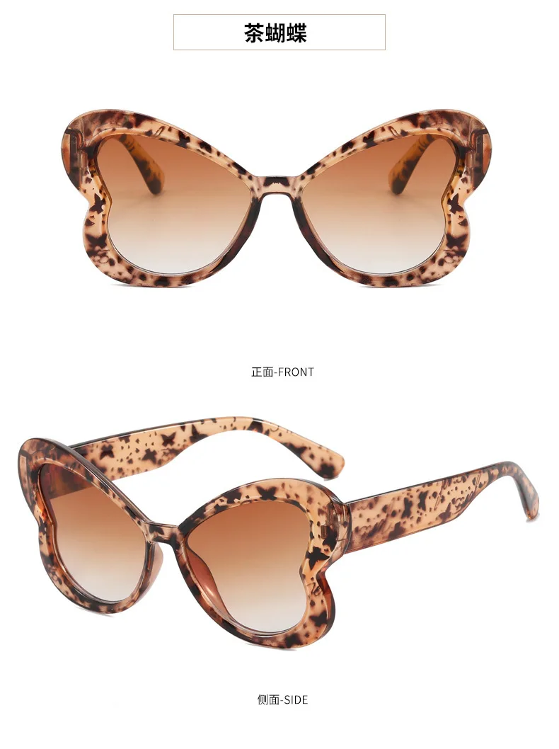 Neue Vintage-Schmetterlings-Sonnenbrille für Damen und Herren, Marken-Rundbrille, Große Sonnenbrillen für Männer und Frauen, Speziell Geformt – Detail 7