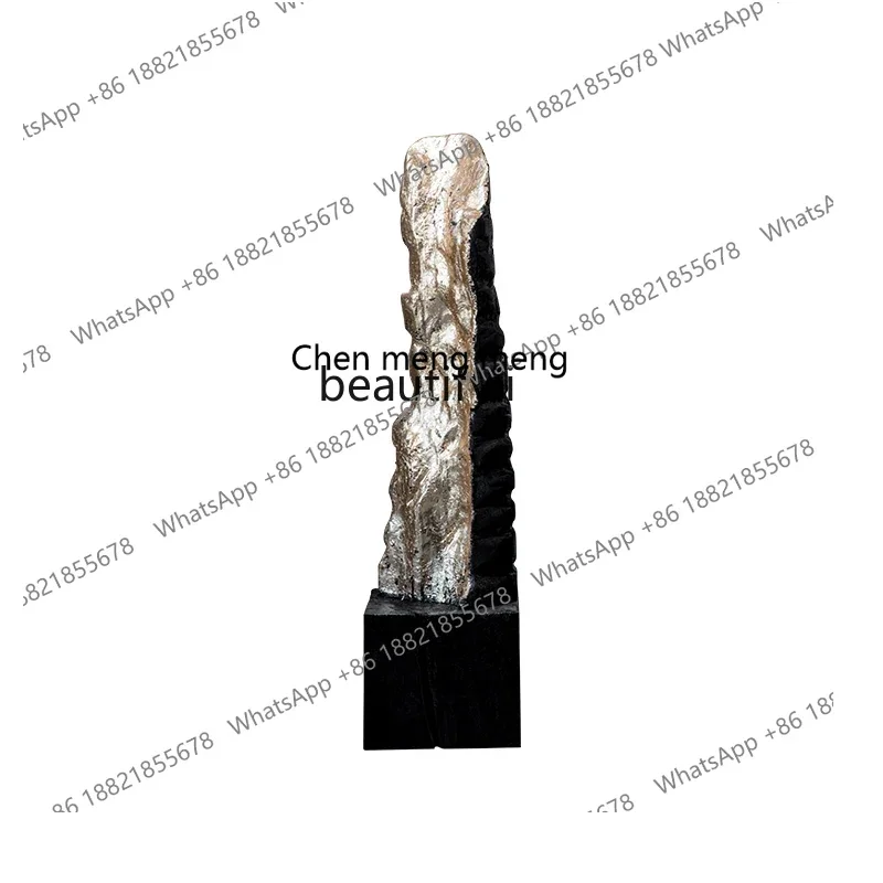 D176  Wood carving ornament Floor-to-ceiling hotel lobby decoration Sales office Abstract sculpture installation Artwork