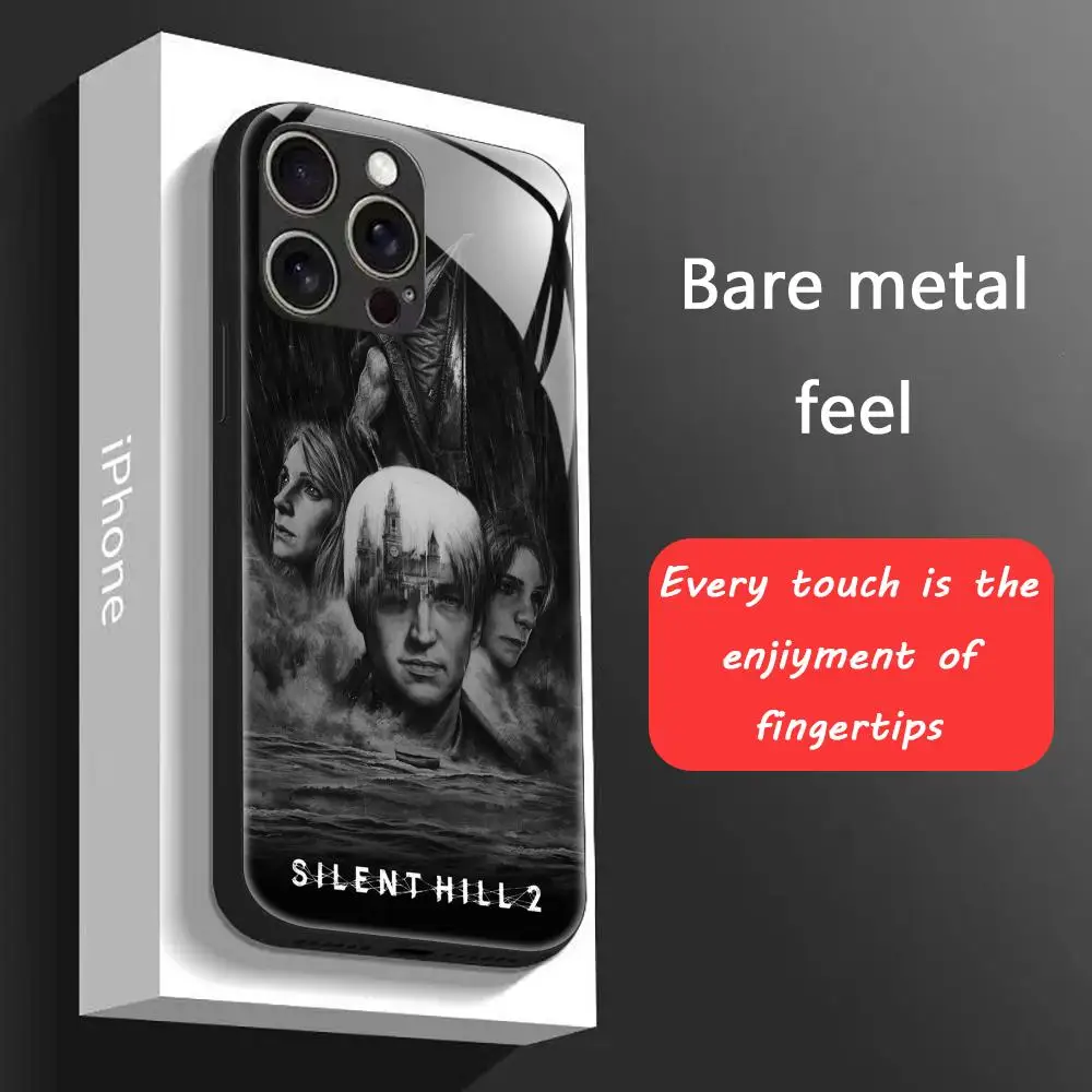 Hot Game Horror S-Silent Hill 2 Phone Case For iPhone 17 16 15 14 13 12 11 X XR XS 8 Plus Mini Pro Max Glass Magnetic Phone Case