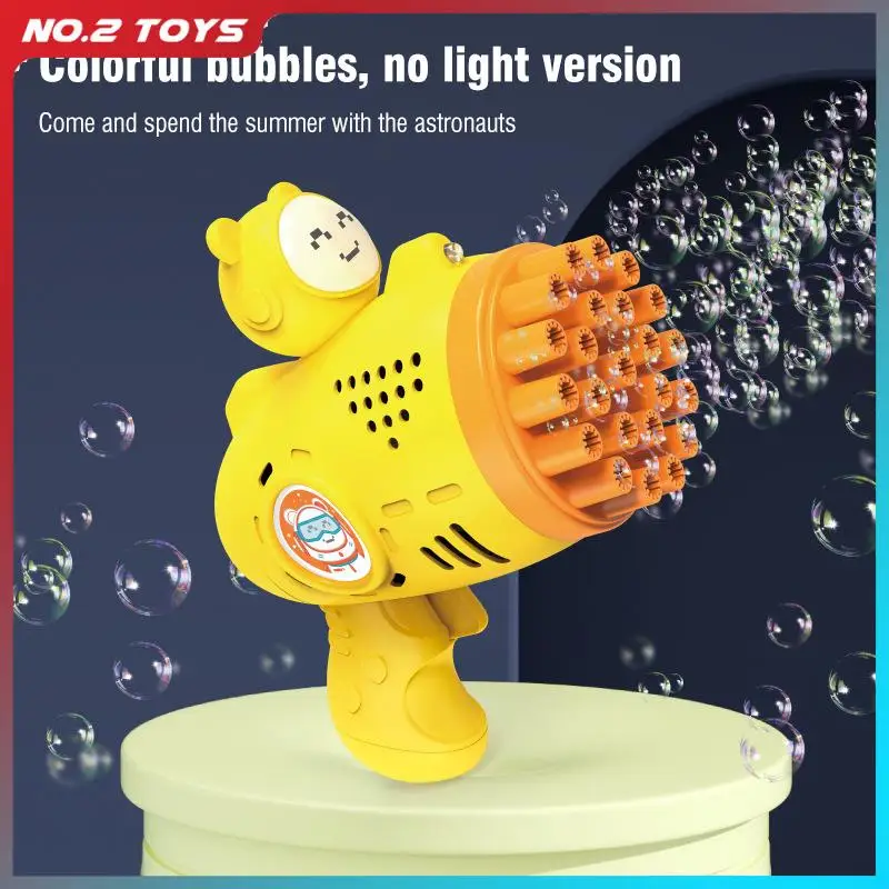 

23 Hole Space Bubble Gun Toy for Chilaren Outdoor Automatic Bubble Machine Kids Game Toy Cute Bear Soap Blower Bubble Gun Toys