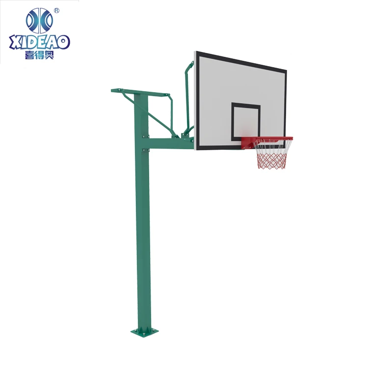 ขาตั้งบาสเก็ตบอลในร่ม/กลางแจ้งชั้นดีพร้อมอุปกรณ์สนามห่วงกระดานด้านหลังแบบเคลื่อนย้ายได้