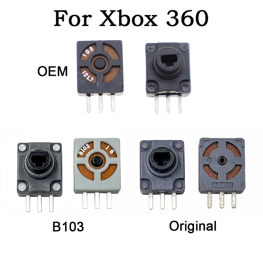 20/10/6/2PC LT RT Shoulder Trigger Button Rotary Potentiometer Switch For Xbox360 Controller LT-RT Key Carbon Film Potentiometer
