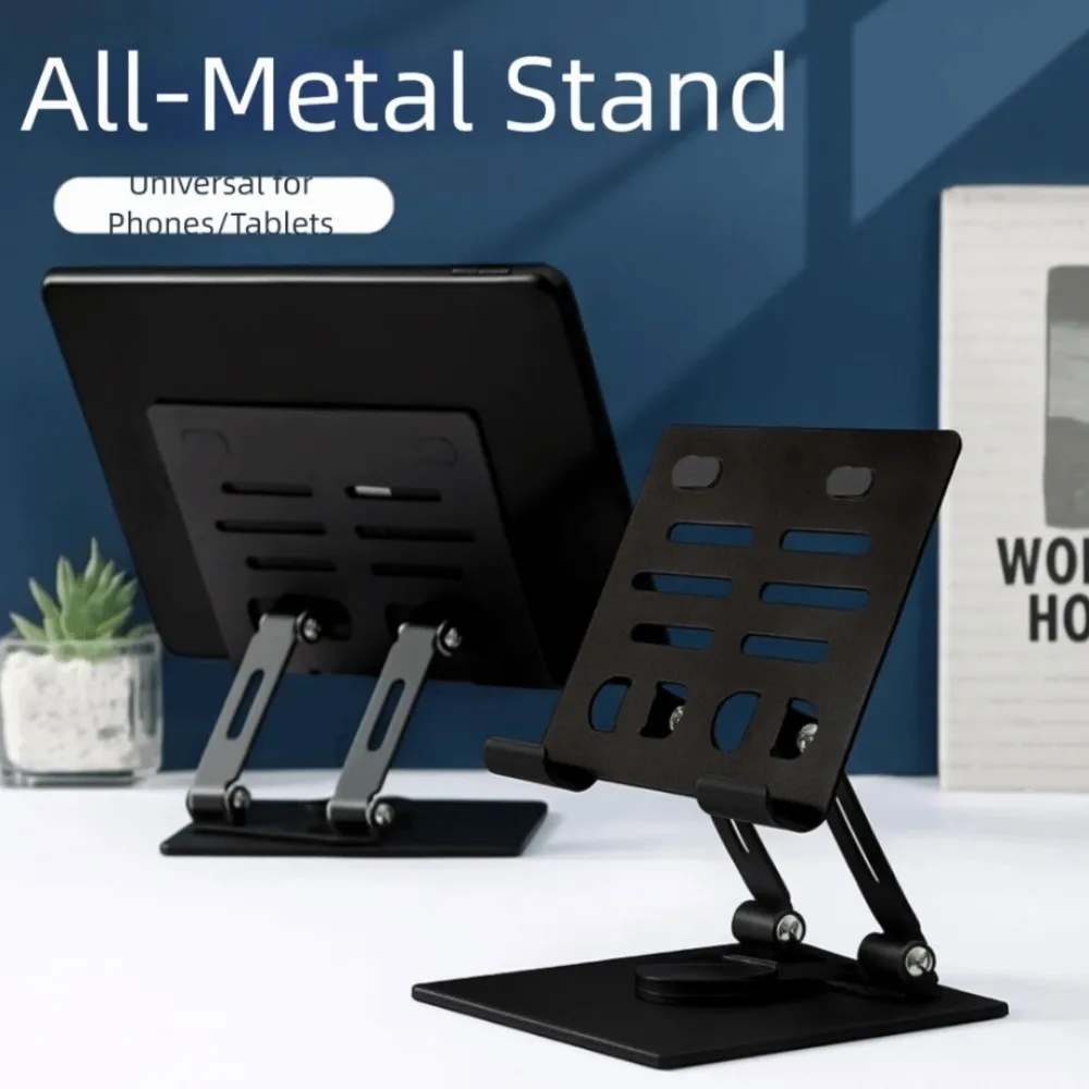 Stable 360° Rotation Tablet Stand Adjustable Multi Angle Tablet Holder Metal Heat Dissipation Tablet Phone Bracket Office