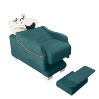 Premium Comfortable Modern Bed Massage Fashion Delicacy Shampoo Recliner Luxury Simple Cadeira De Barbearia Salon Furniture