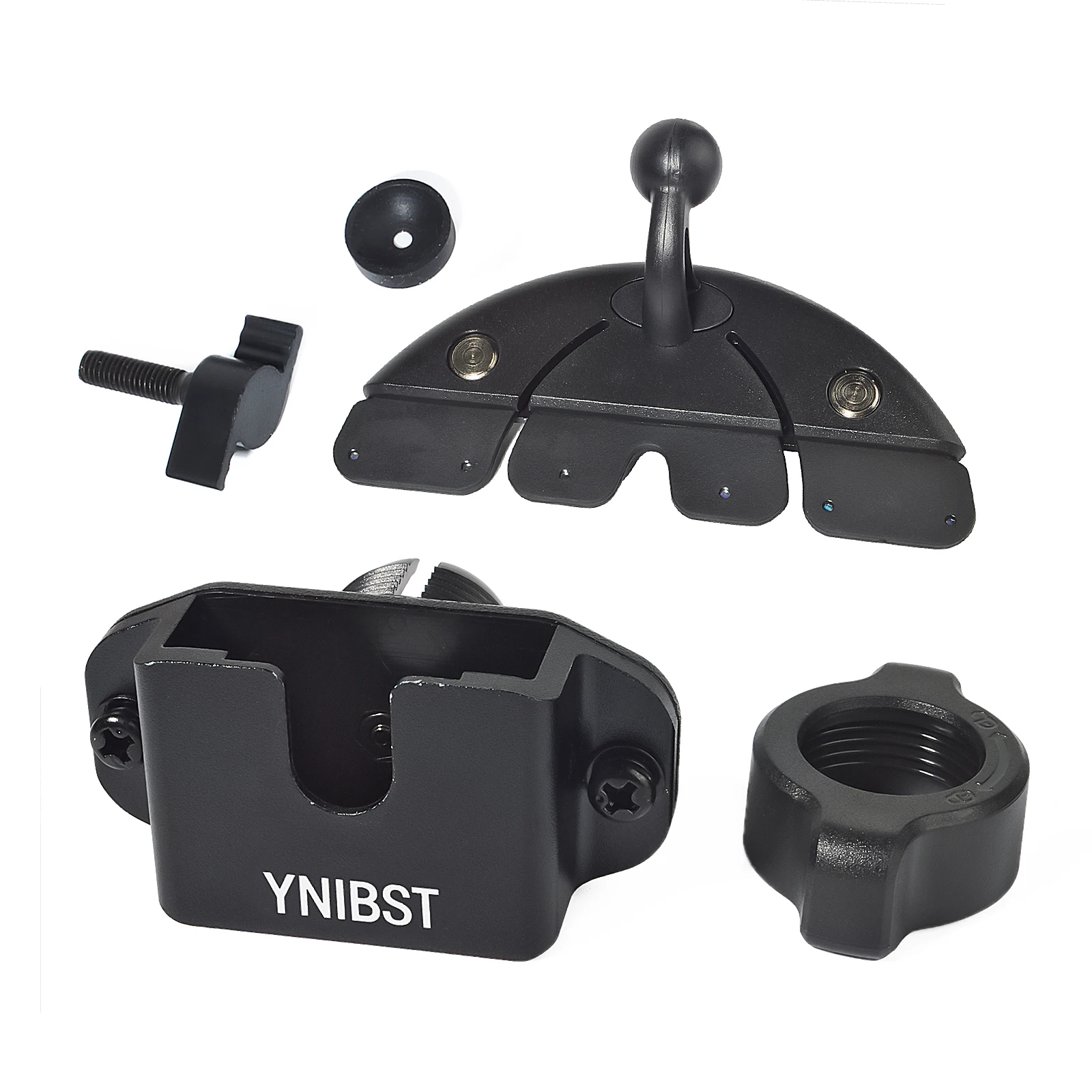 Car CD Slot Radio Mount,3in1 Walkie-Talkie Holder for Handheld Radio/Speaker Mic Compatible with Baofeng Motorola Quansheng