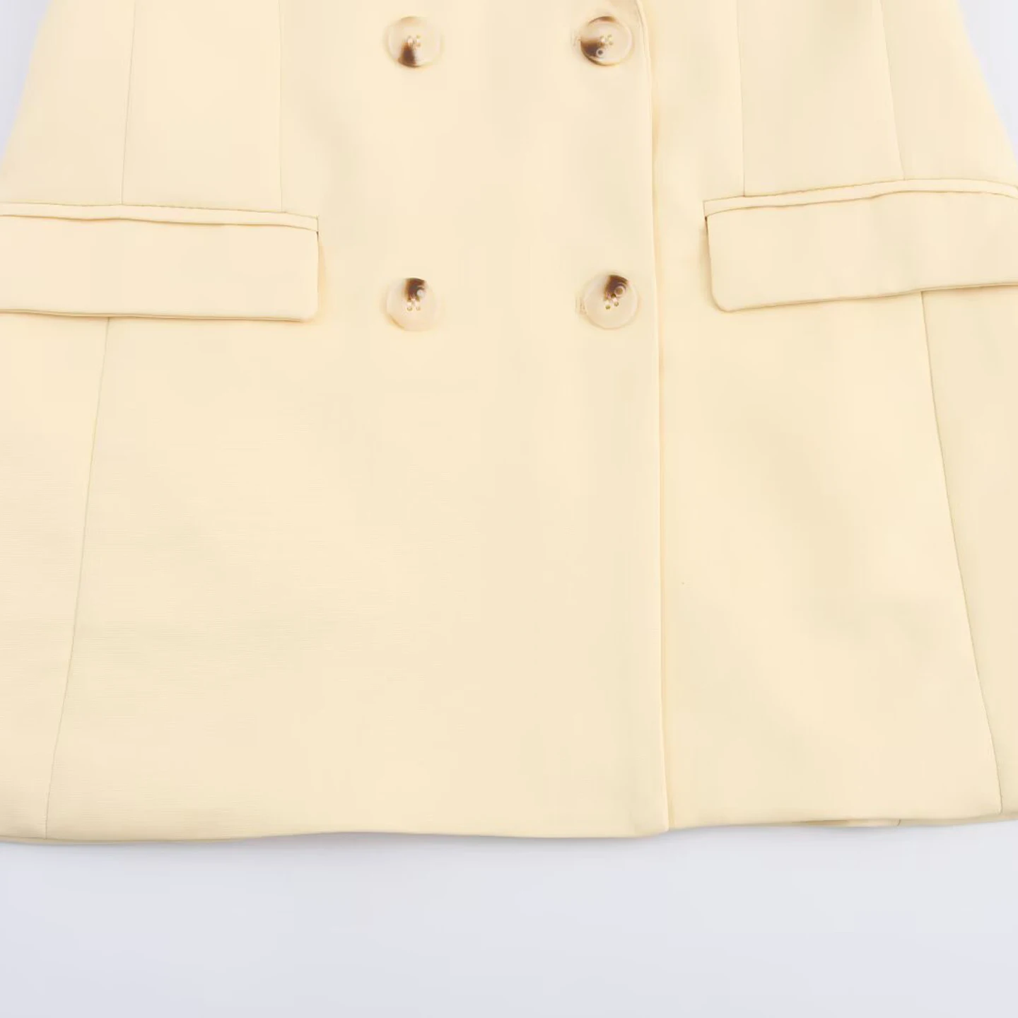 Double-Breasted Suit Jaet Women's Personali Sle Versatile Daily Match 2025 Summer New Arrival Z Commute Sle Loos...