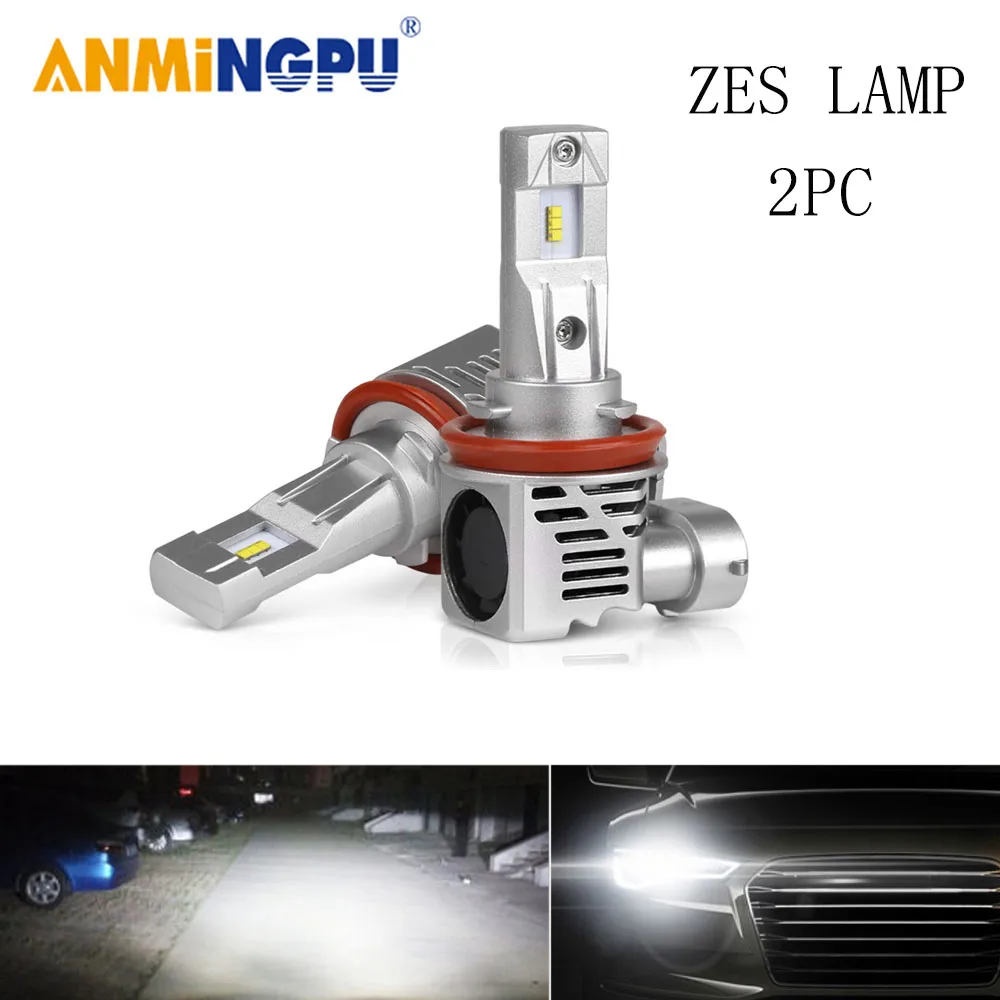 

Светодиодные противотуманные фары ANMINGPU H11 12000/LM 50 Вт H8 H9 H4 H7 H1 Led Canbus 9005 HB3 9006 HB4 светодиодные лампы ZES Chips 12 В