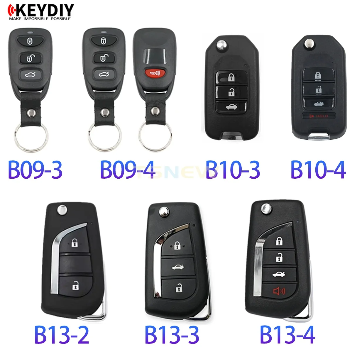 1/5pcs KEYDIY B Series B09-3 B09-4 B10-3 B10-4 B13-2 B13-3 B13-4  Remote Control for KD900 KD-X2 KD X4 MiNI kd programmer