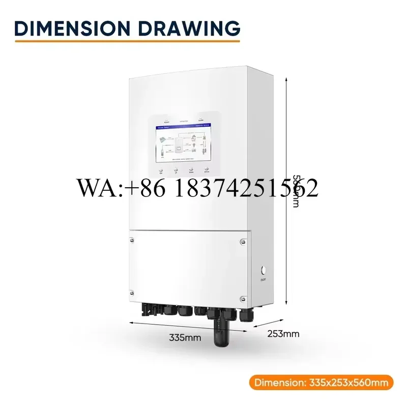 Wmwmnu for Solis 3kw 3.6kw 5kw 6kw 8kw 10kw Hybrid Solar Inverter Single Phase Low Voltage Energy Storage for Residential
