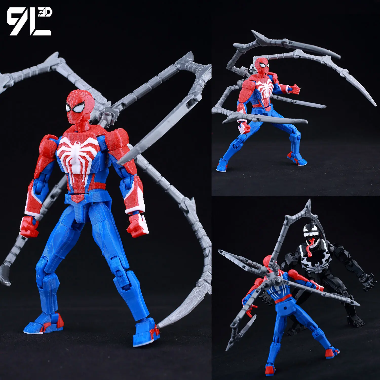 9L3D Printed Dummy 13 Spider-Man's Second-generation Spider Claws
