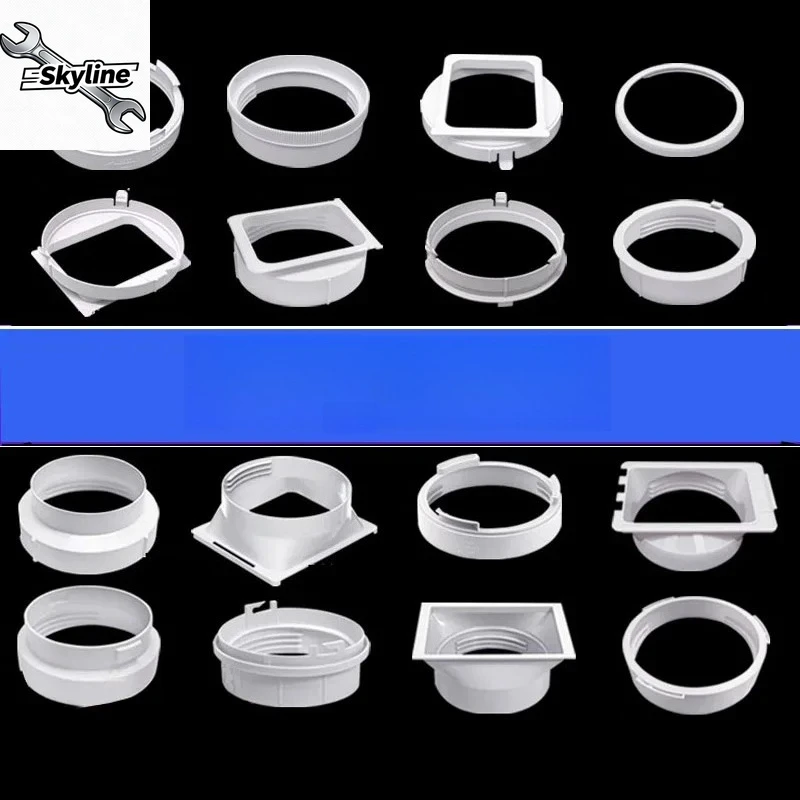 Portable AC Exhaust Hose Connector, Air Conditioning Vent Coupler Adapter Duct Parts