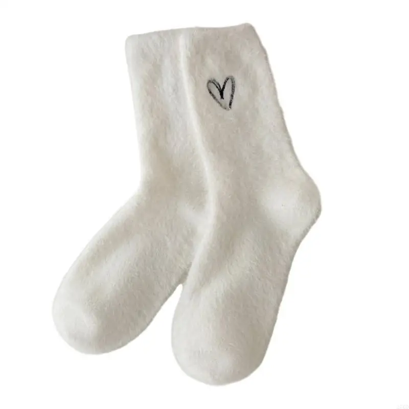 Winter Warm Calf Socks Women Mink Fleece Slip Breathable