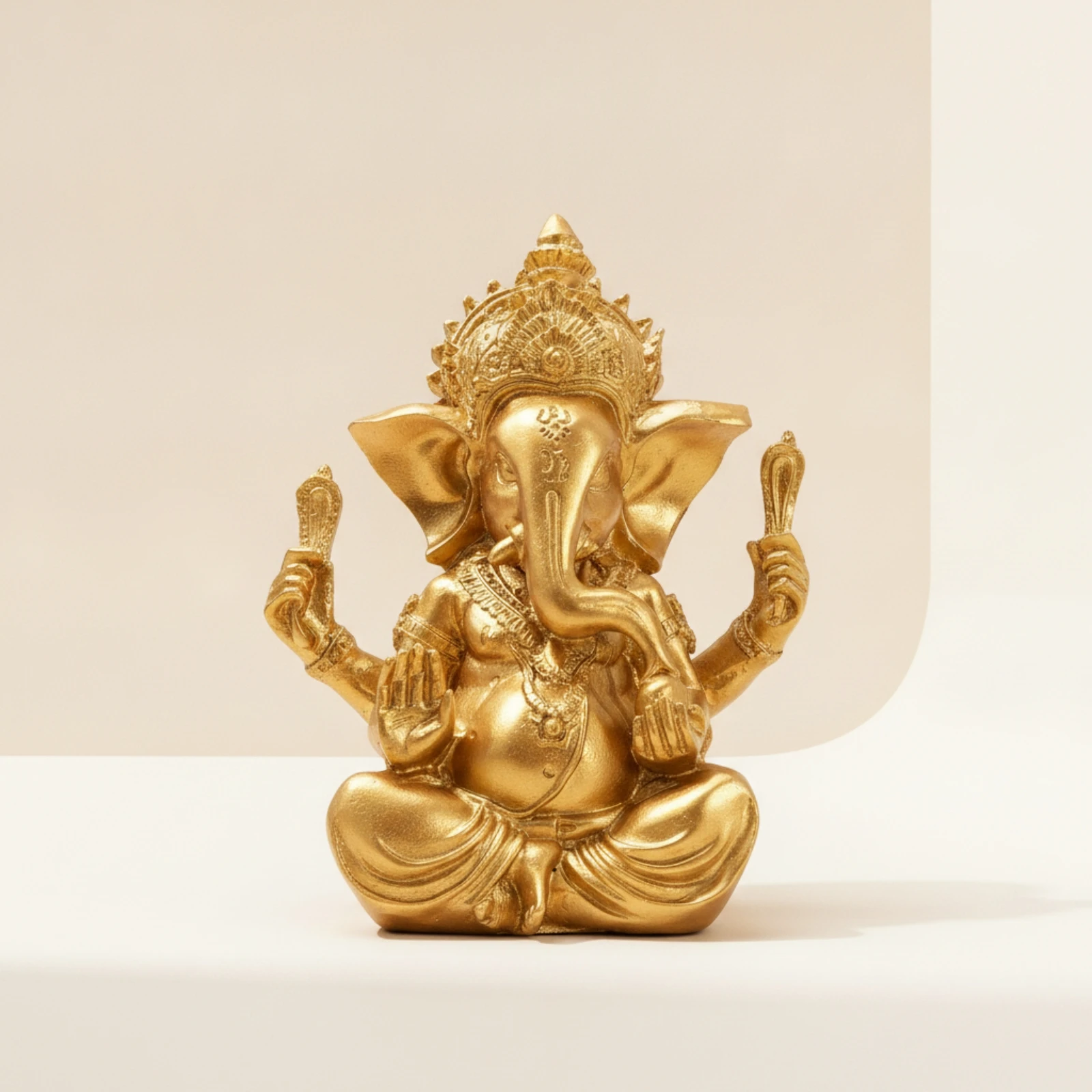 Deity Figurine Ornate Elephant Figurine Elephant Statue Traditional Sculpted Ornament Good Luck for Altar, Meditation Room