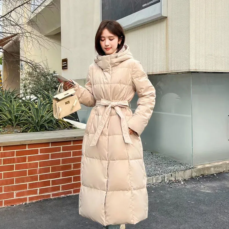 Thick Loose X- Long Duck Down Fashion Coat Jackets Woman Winter Overknee Super Coat Female Parka Women Korean Warm outwear