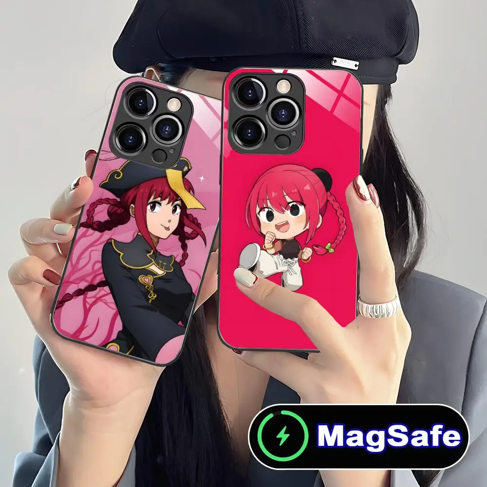 

Чехол для телефона Sakamoto Days Lu для iPhone 17, 16, 15, 14, 13, 12, 11 Air Pro Max Plus Mini MagSafe, стеклянный красочный чехол, красивая роскошь