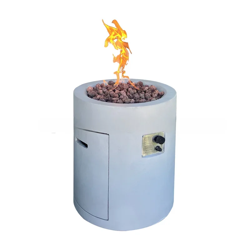 

Modern decorative outdoor garden concrete gas fire pit column