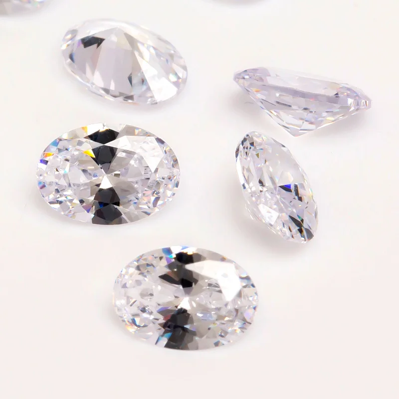 

AAAAA Grade Multicolor 2x3~13x18mm Loose Oval Shape CZ Stone Synthenic Gems Zirconia Stone For Jewelry Making